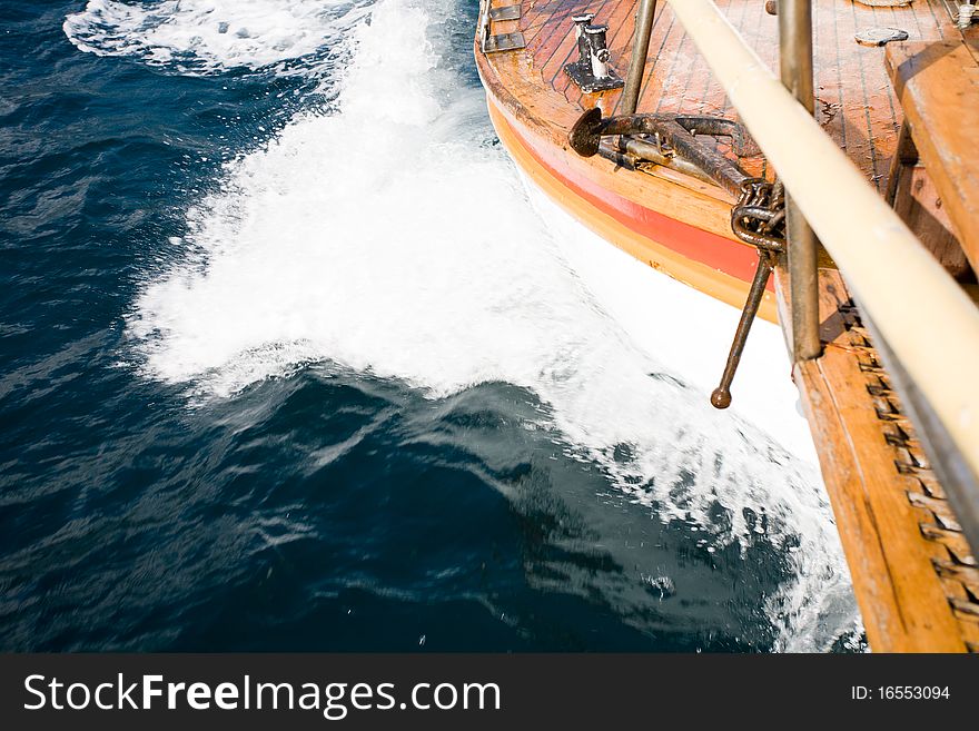 Leisure series: yacht journey in the summer sealine