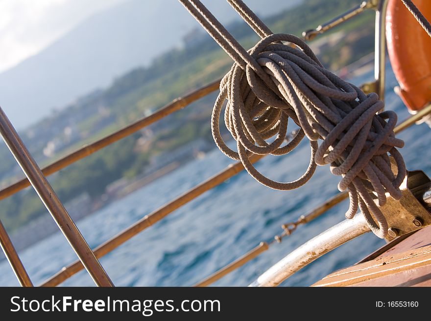 Leisure series: yacht journey in the summer sealine