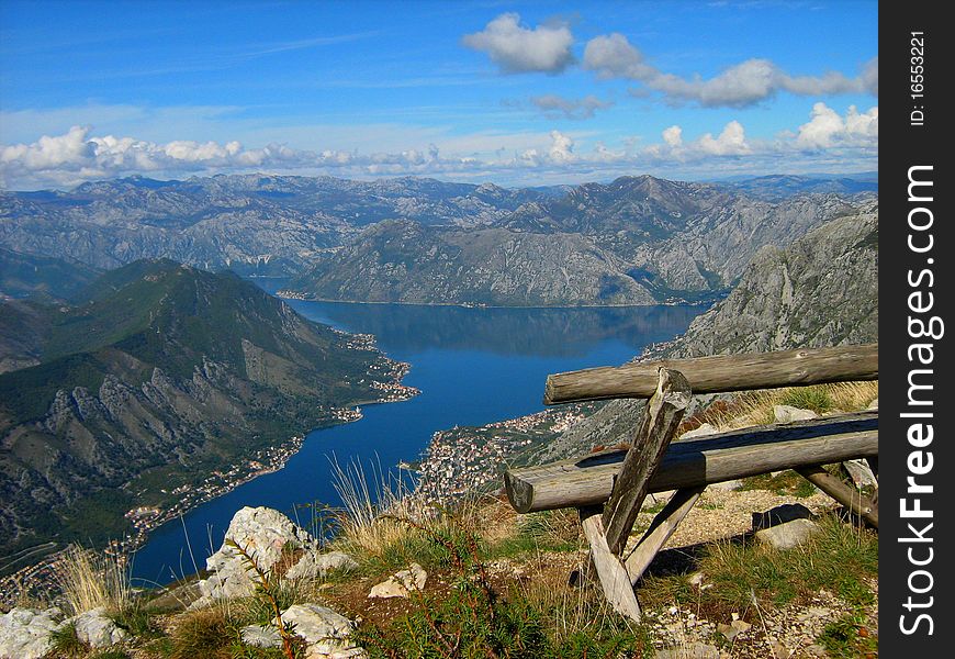 View of the Bay of Kotor