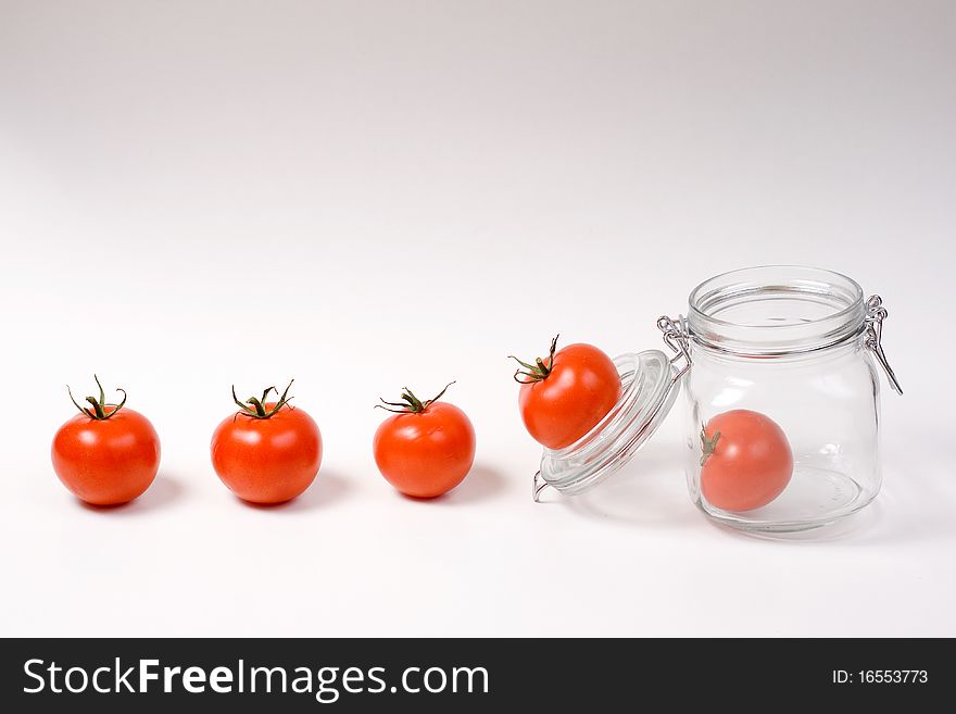 Tomatoes Jumping In A Jar