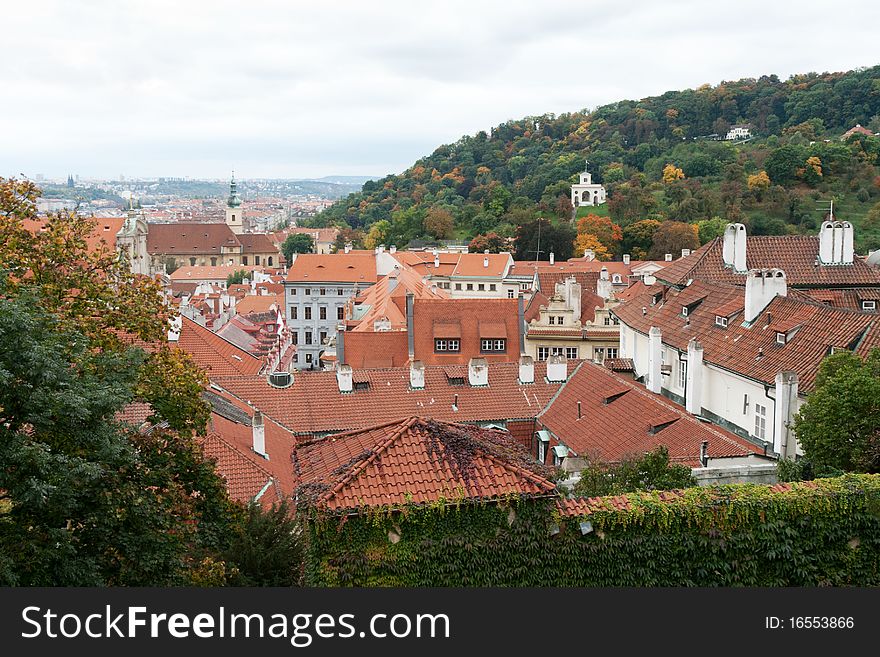 Tile Roofs Of The Prague