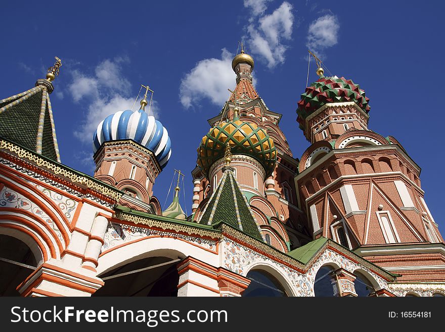 Saint Basil's Cathedral in Red square in Moscow. Saint Basil's Cathedral in Red square in Moscow