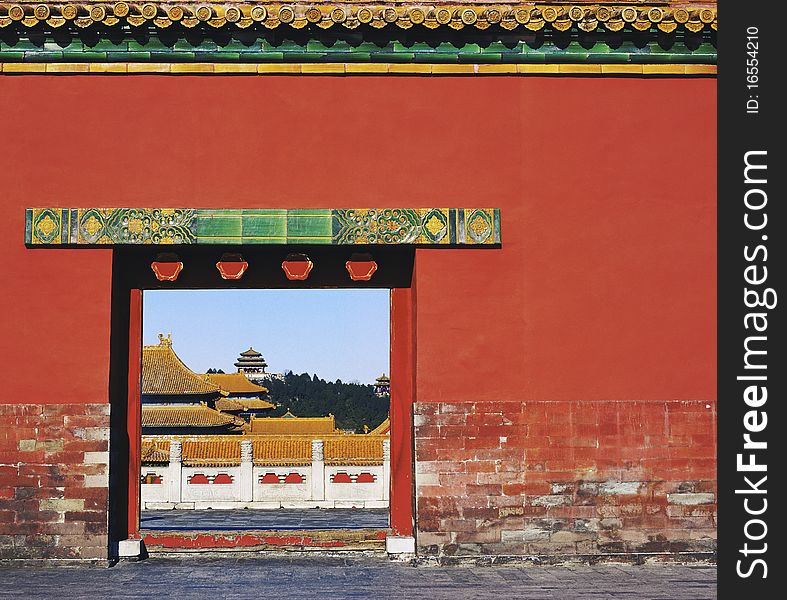 There is the door in Forbidden City.