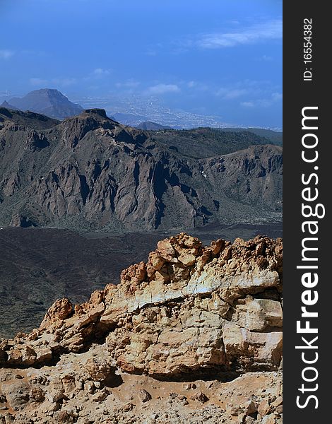 The highest mountain in Spain El Teide. The highest mountain in Spain El Teide