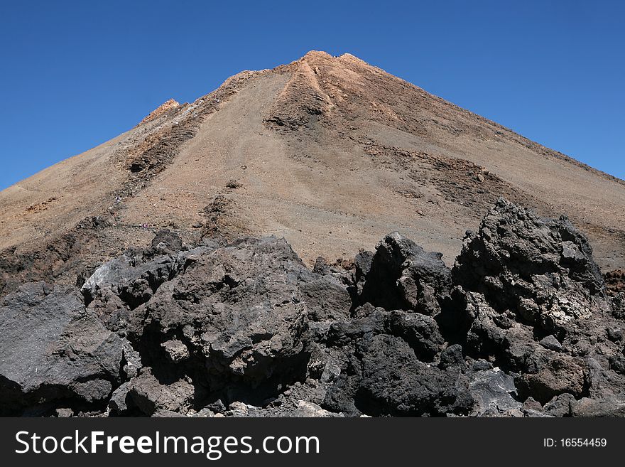 The highest mountain in Spain El Teide. The highest mountain in Spain El Teide