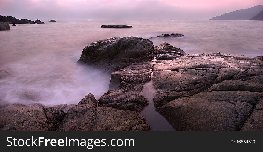 Beautiful colorful Sunset Over The Sea. Beautiful colorful Sunset Over The Sea