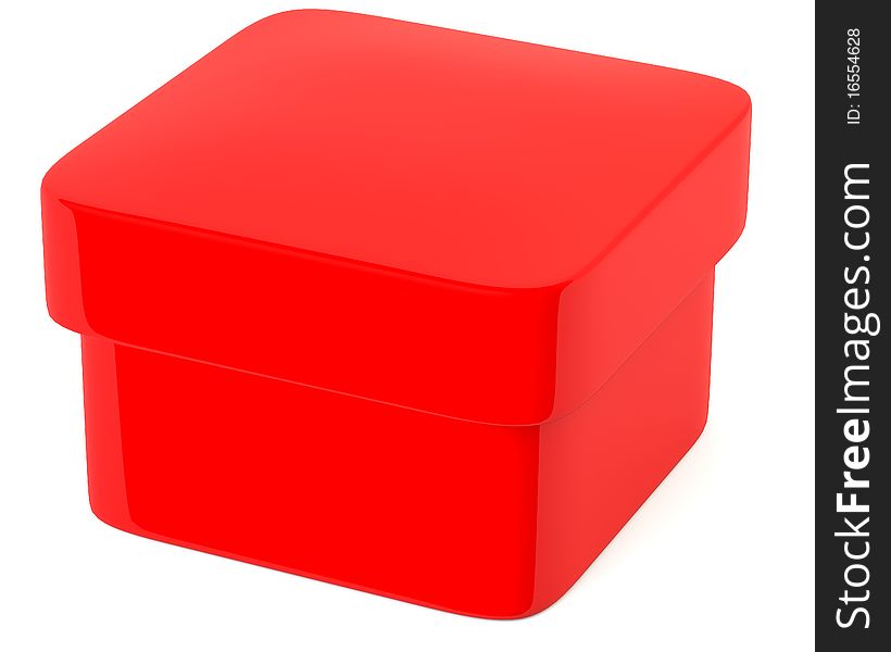 Red blank box