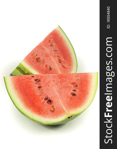 Background of brightly lit watermelon slices.