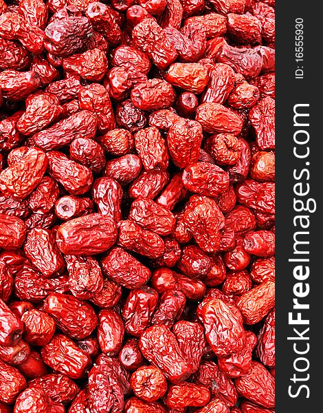 The red date is rich in nutrition and has high value for food and medical purposes. The red date is rich in nutrition and has high value for food and medical purposes