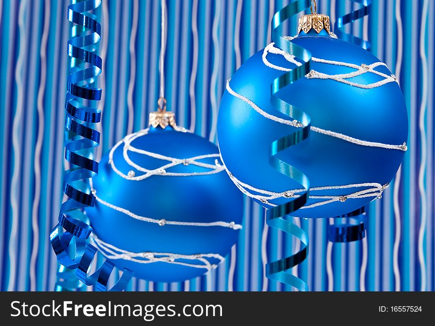 Blue christmas decoration
