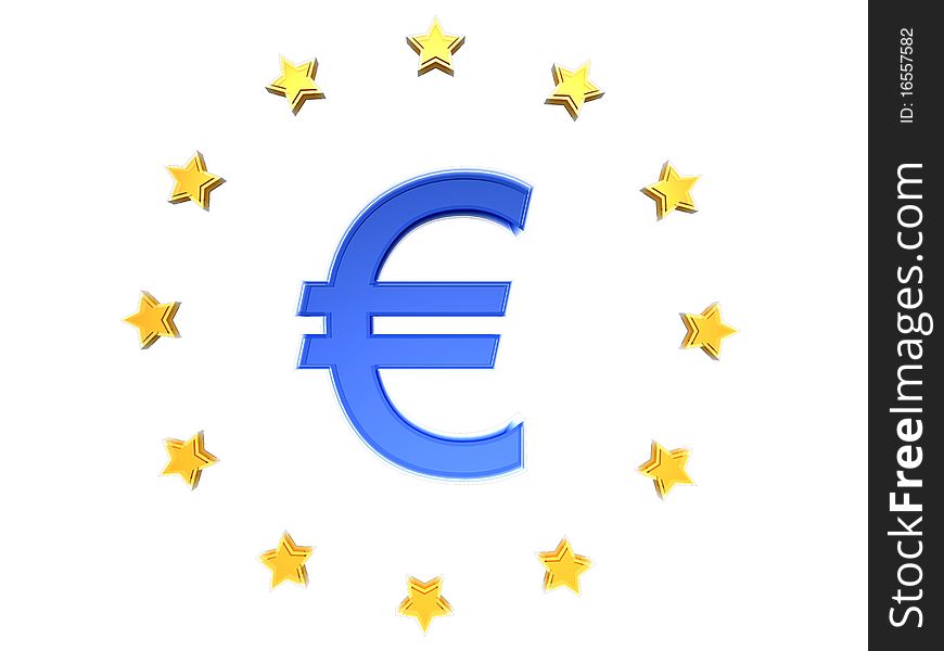 The Euro Sign â‚¬ With EU Stars