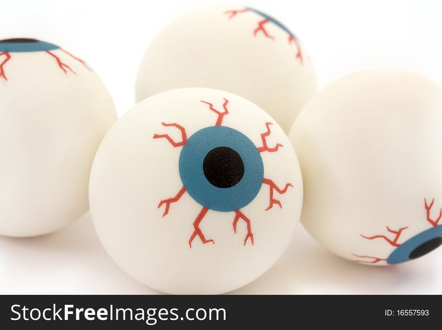 Background Of Rubber Toy Eyeballs