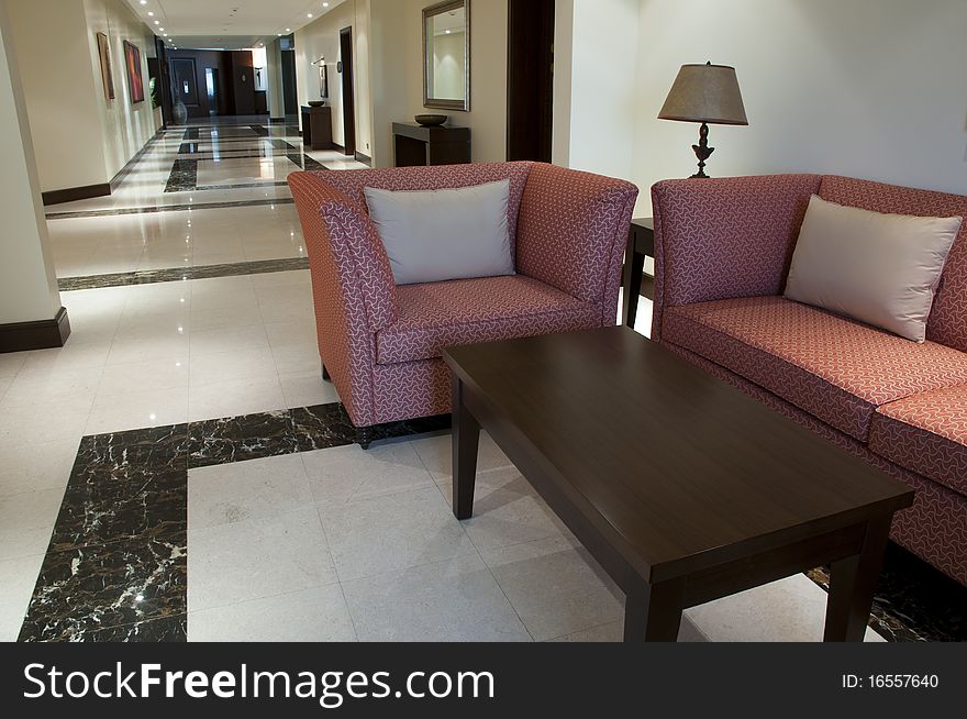 Stylish furniture in the luxury arabic hotel. Stylish furniture in the luxury arabic hotel