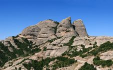 Mountain Montserrat Royalty Free Stock Images