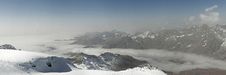 Misty Mountains: Panorama Royalty Free Stock Photos