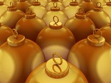 Golden Spheres Royalty Free Stock Images Golden Spheres Royalty Free Stock Images