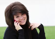 Beautiful Teen Talking On The Phone Royalty Free Stock Images