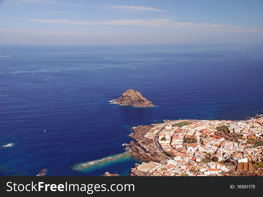 View of Garachico city (tenerife)