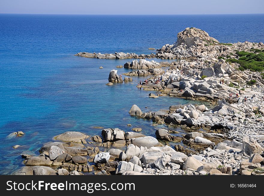 Beautiful coast of Punta Molentis, Villasimius, in Sardinia, Italy. Beautiful coast of Punta Molentis, Villasimius, in Sardinia, Italy.