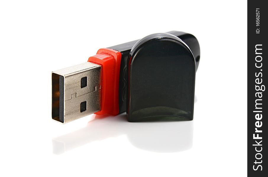 Usb flash drive isolated on white background