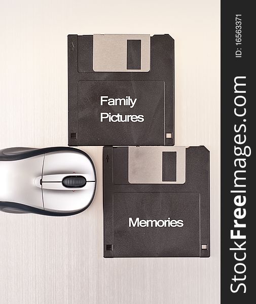 Family Pictures and Memories on Floppy Discs