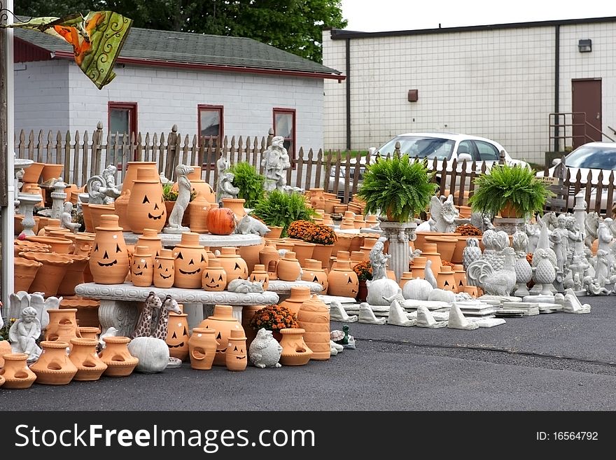 The halloween sale of ceramics