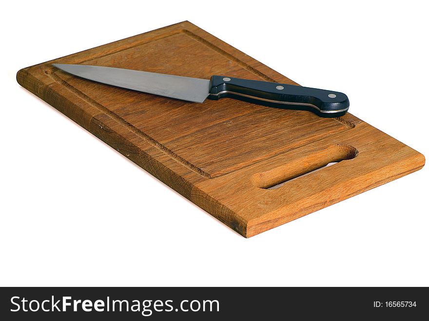 Knife On A Chopping Board