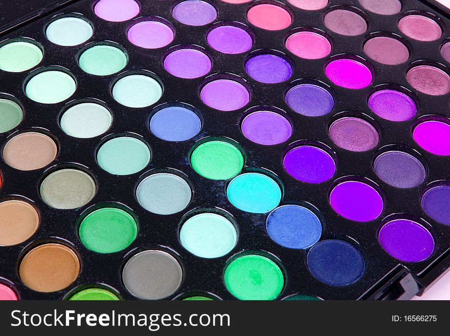 Multicolour eyeshadows palette