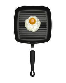 Fried Egg On Non Stick Frying Pan Royalty Free Stock Images Fried Egg On Non Stick Frying Pan Royalty Free Stock Images