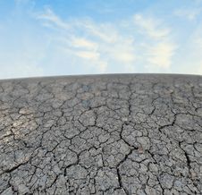 Barren Land At Summer Stock Image Barren Land At Summer Stock Image