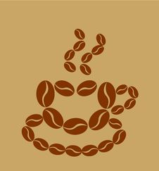 Cup Made Of Beans Royalty Free Stock Image Cup Made Of Beans Royalty Free Stock Image