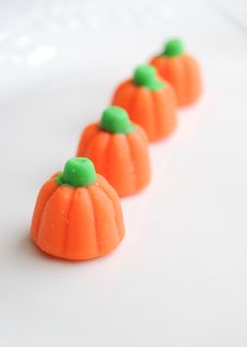 Halloween Candy Pumpkins Isolated Stock Photography Halloween Candy Pumpkins Isolated Stock Photography