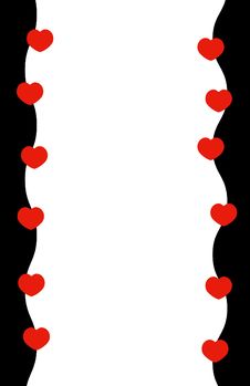 Hearts & Border Stock Photo Hearts & Border Stock Photo