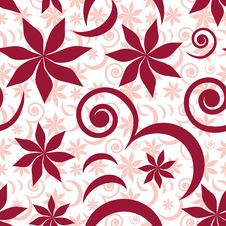 Seamless Flower Pattern Stock Images