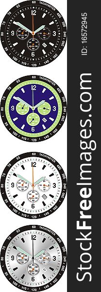 Timepiece dial watch whis date calendar. Timepiece dial watch whis date calendar