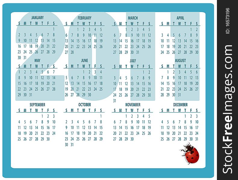 Calendar for 2011