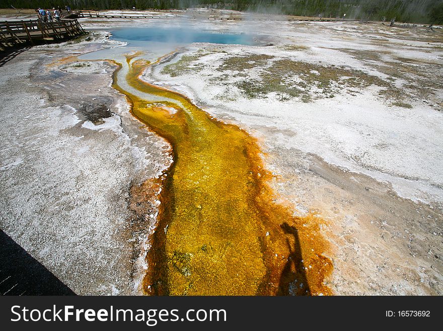 Lower geyser basin yellow stone national park. Lower geyser basin yellow stone national park