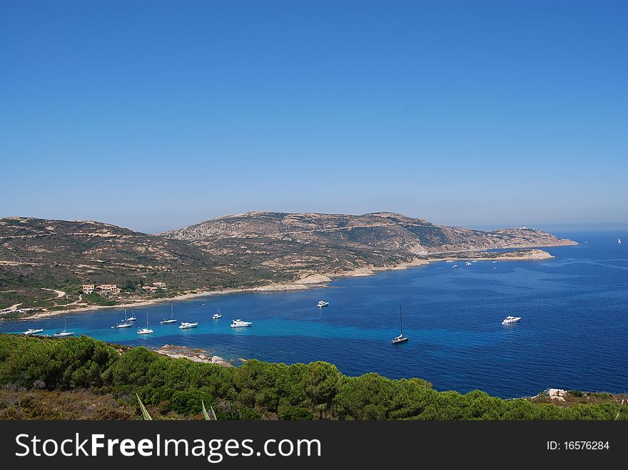 Beatiful landscape near Calvi, Corsica