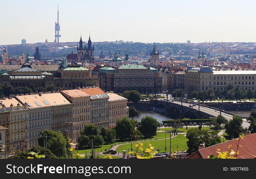 Beautiful view of Prague, Czech republic. Beautiful view of Prague, Czech republic