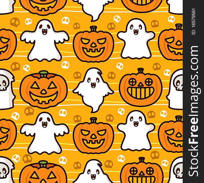 Abstract halloween pattern, made as seamless, easy to repeat as wallpaper or gift wrapping paper. Abstract halloween pattern, made as seamless, easy to repeat as wallpaper or gift wrapping paper.