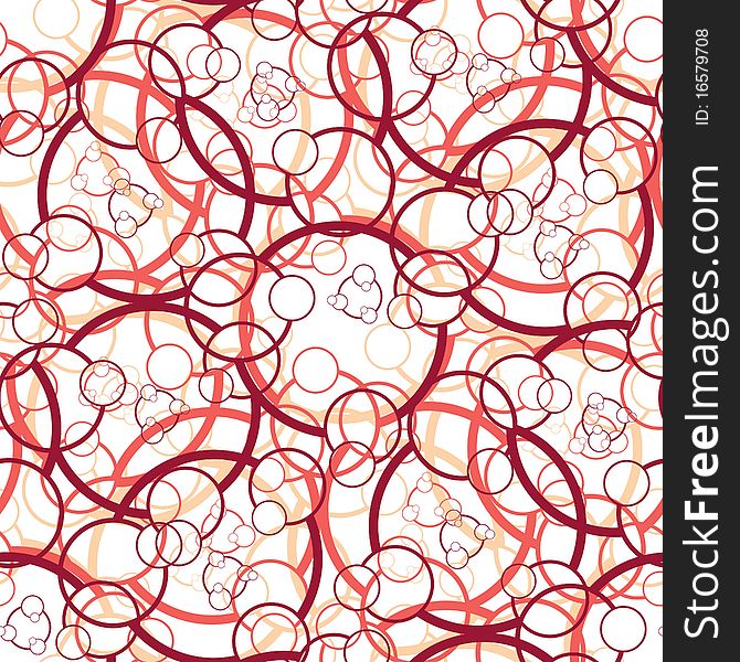 Seamless vector texture with red circles. Seamless vector texture with red circles