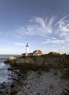 Portland Head Light - Lighthouse Stock Image Portland Head Light - Lighthouse Stock Image