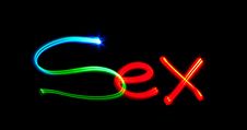 Sex On Black Royalty Free Stock Photos