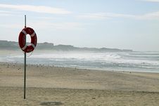 Lifebuoy On Beach Stock Photo Lifebuoy On Beach Stock Photo