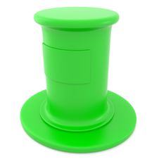 Green Pedestal Royalty Free Stock Photo Green Pedestal Royalty Free Stock Photo