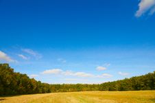 Field By Autumn. Royalty Free Stock Images Field By Autumn. Royalty Free Stock Images