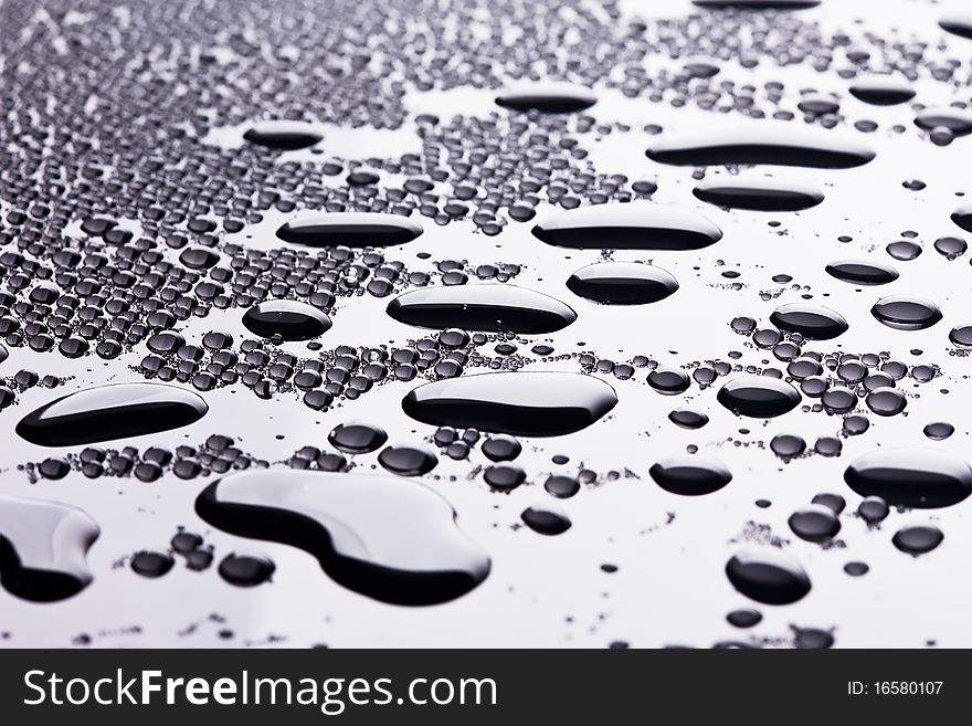 Many water drops for background