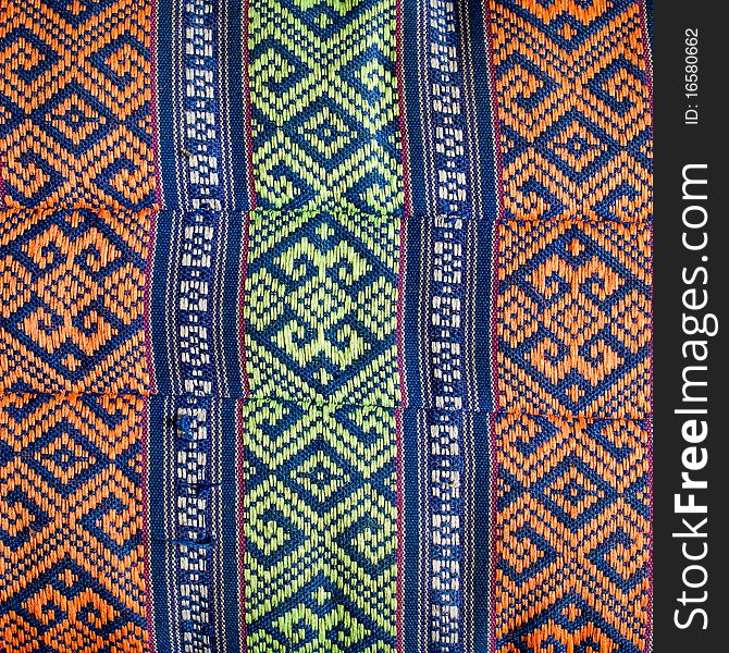 Old tradition textile design of thailand