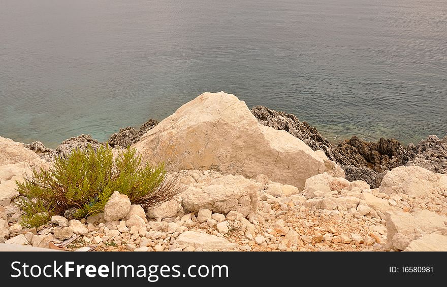 Beautiful coast of Zakynthos, Ionian sea, Greek Island