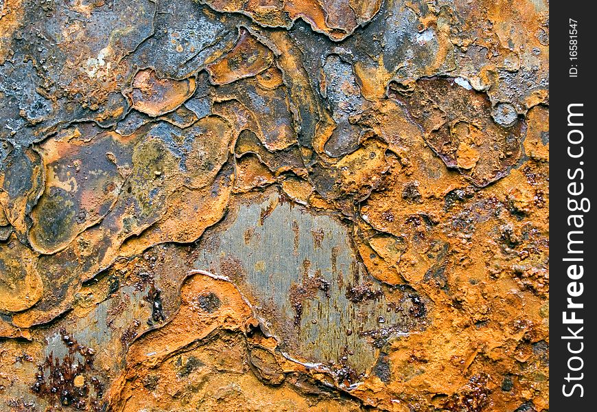 Rust background.